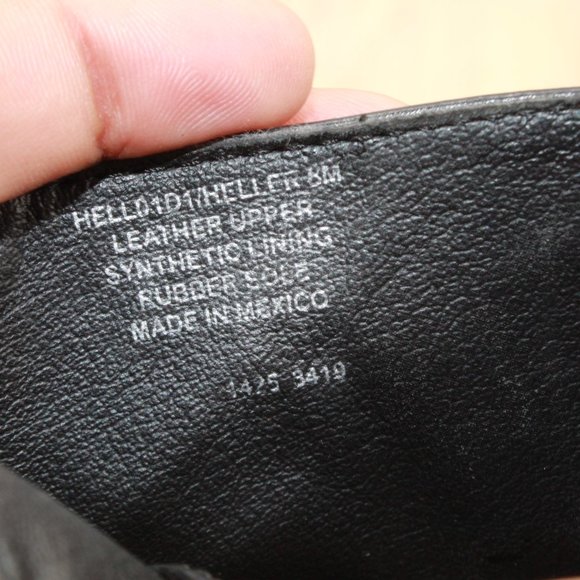 Steven Maden New York Harmon Black Leather Studded Buckle Booties Size 8 M - Picture 8 of 11